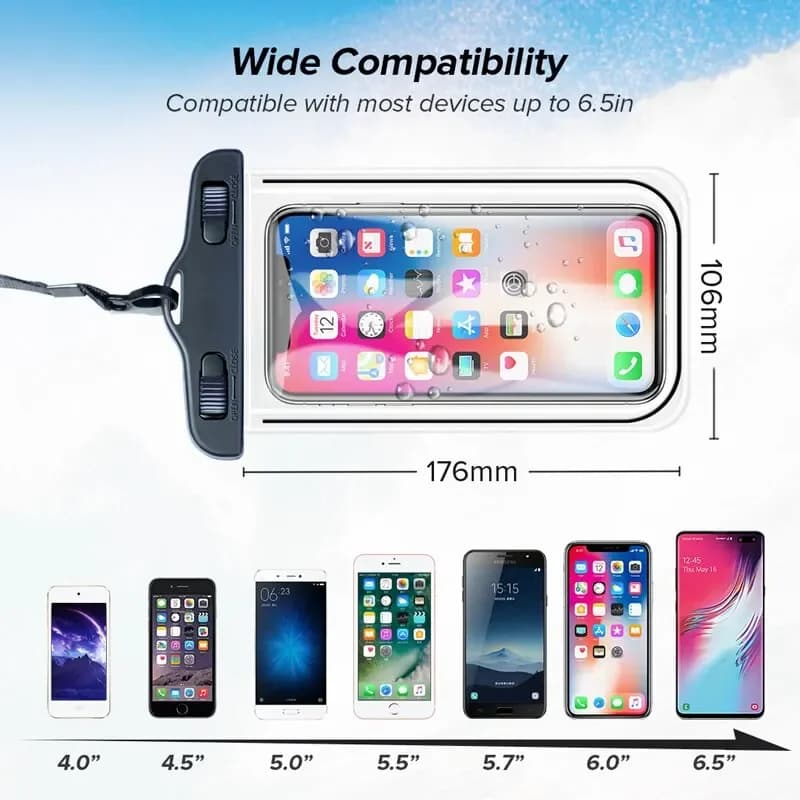 Custodia impermeabile universale per esterni Custodia da spiaggia per nuoto Borsa asciutta Custodia per Iphone Samsung Xiaomi Borsa impermeabile da nuoto