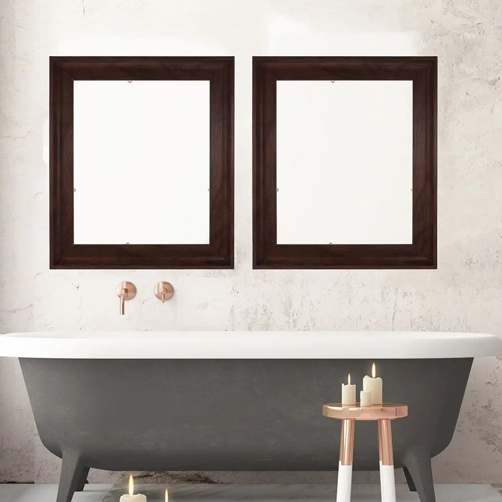 Cornice Galleggiante in Legno Robusto per Quadri su Tela, Cornice Espositiva per Foto, Dipinti e Decorazioni in Soggiorno e Camera da Letto