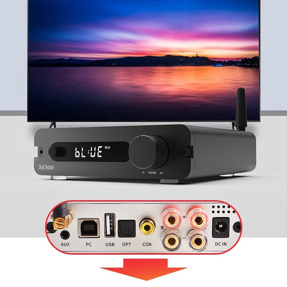 Decodificatore Amplificatore Macchina Integrata M300 Febbre USB Classe D Amplificatore Digitale Casa Bluetooth Amplificatore Ad Alta Potenza e A22K