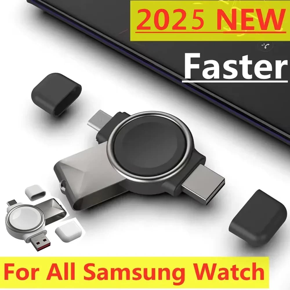 Orologio caricabatterie wireless per Galaxy Watch 6 caricabatterie tipo C stazione dock di ricarica rapida per Samsung Galaxy Watch 5 Pro/4/3/Active 2