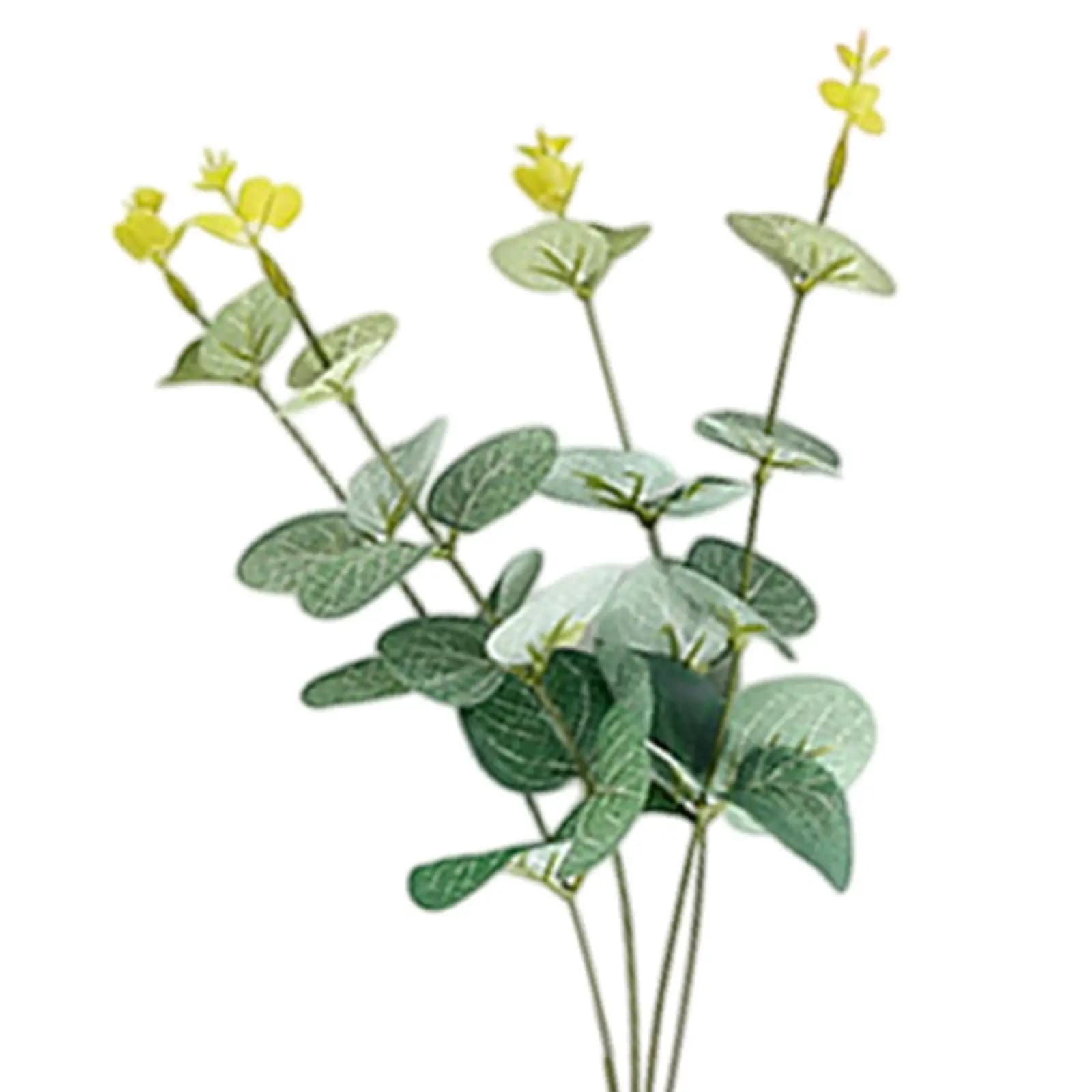 Artificial Eucalyptus Stem, Vase Filler Stem Decor Flower Arrangement Fake Green