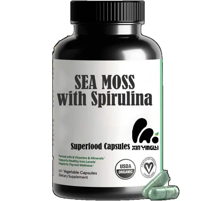 Capsule di Spirulina Naturale - Integratore Multivitaminico per il Supporto del Sistema Immunitario