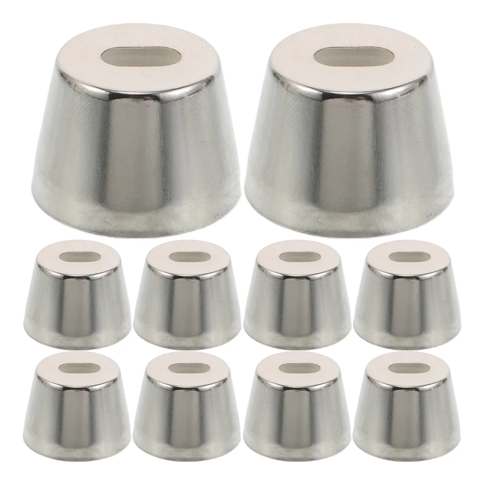 50 Pezzi Ferrule per Manici di Coltelli da Cucina, Nichelati, Accessori di Ricambio per Manici in Legno, Maggiore Durata, Facile Pulizia, Fai da Te