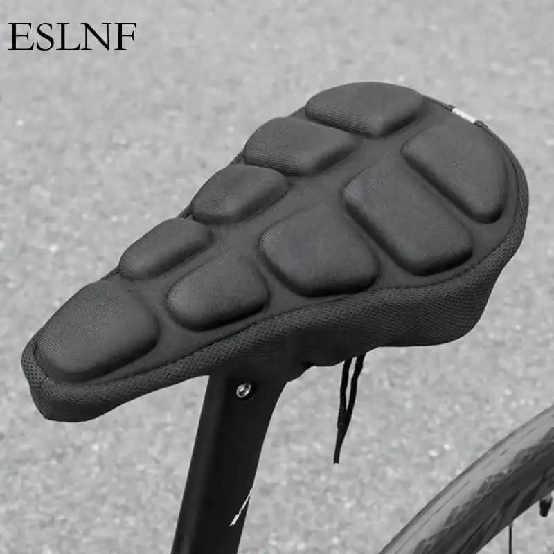 ESLNF Coprisella Bici in EVA Confortevole Nero con Imbottitura Spessa in Spugna, Accessori Bici, Coprisella Bicicletta
