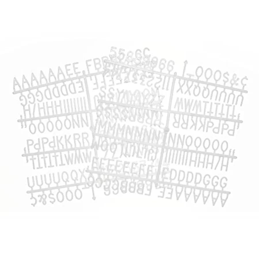 3/4 Inch Letters for Felt Letter Boards, 294 Pieces Including Characters, Numbers and Symbols for Changeable Plastic Message Bo