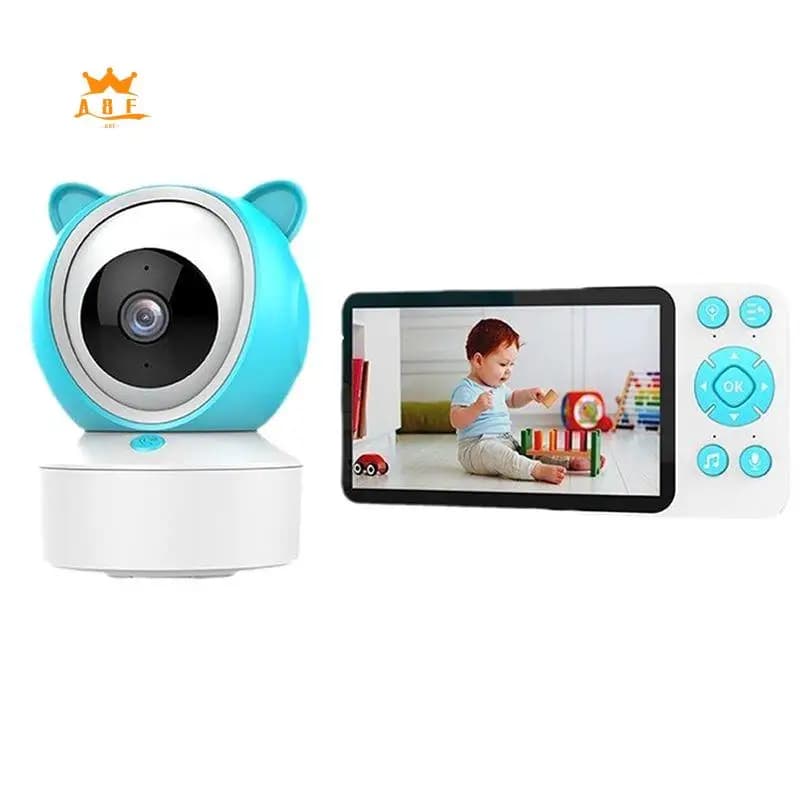A08E-Baby Monitor Schermo IPS HD da 5 pollici Display Tuya Telecomando Citofono bidirezionale Telecamera di sorveglianza interna per neonati
