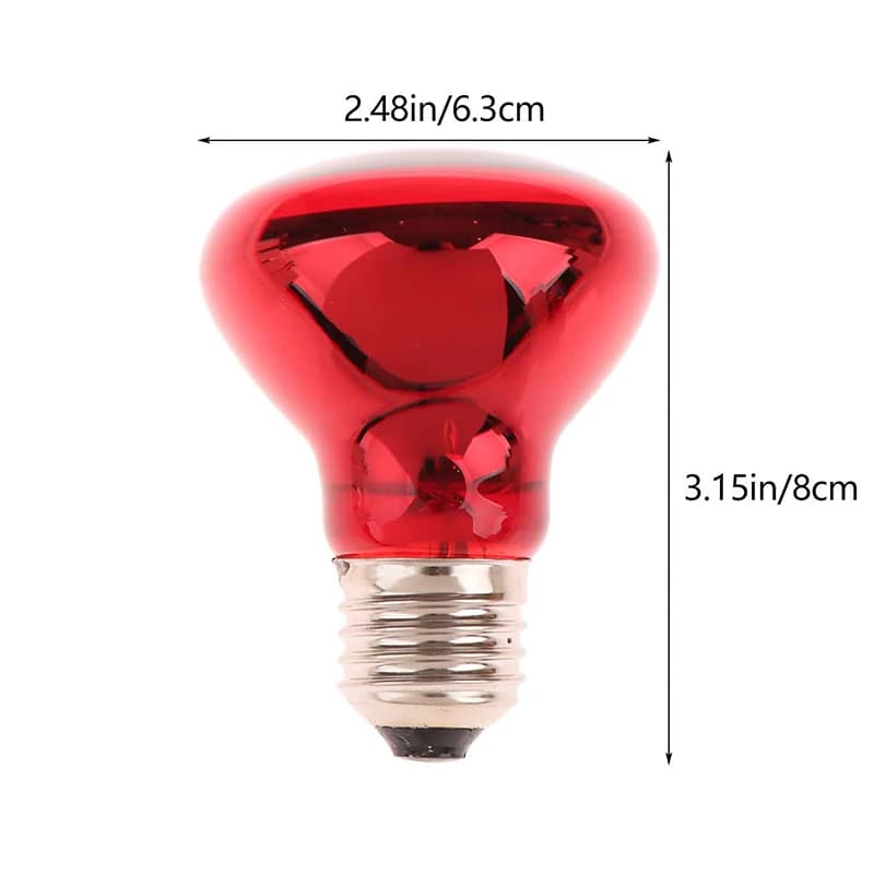 ST 1PC Lampada a infrarossi UVA E27 25/40/50/60/75/100W per piante, anfibi, rettili, animali domestici e pollame, luce notturna e riscaldamento diurno