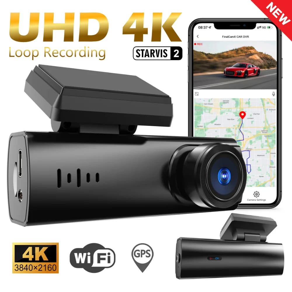 A207 high definition 4K hisilicon wifi driving recorder cross-border wireless front and rear dual channel dashcam