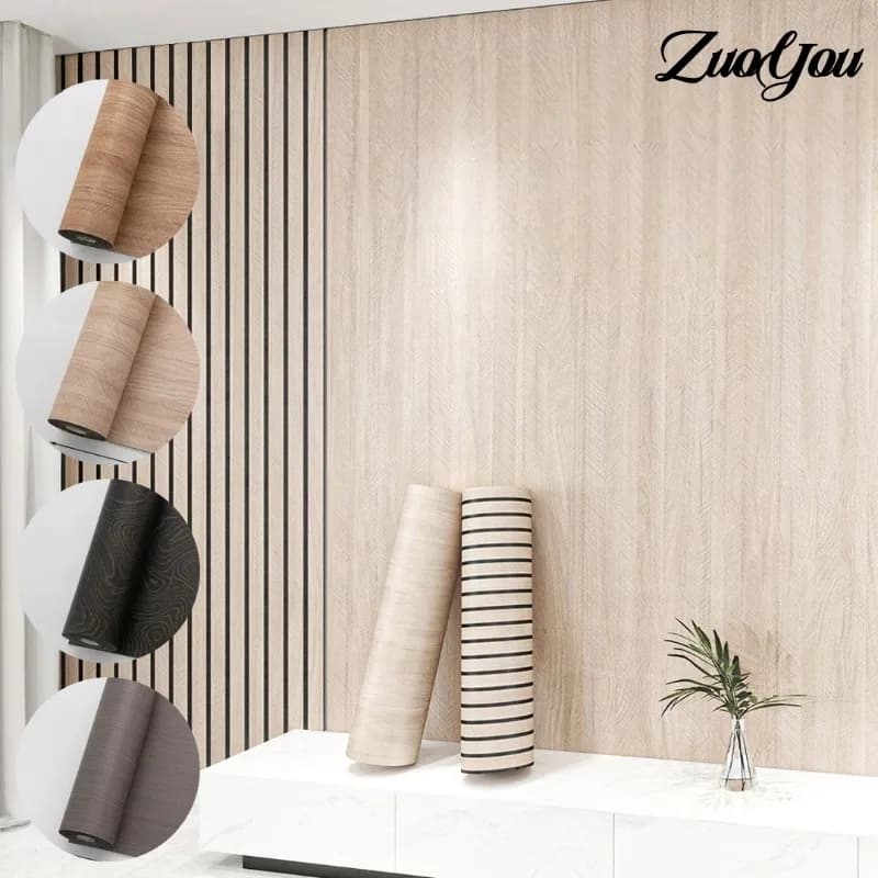 Self-adhesive wallpapers with 3 m wood vein textures/rotol House decorations Vinyl foam wall panels with adhesive coating for living room walls