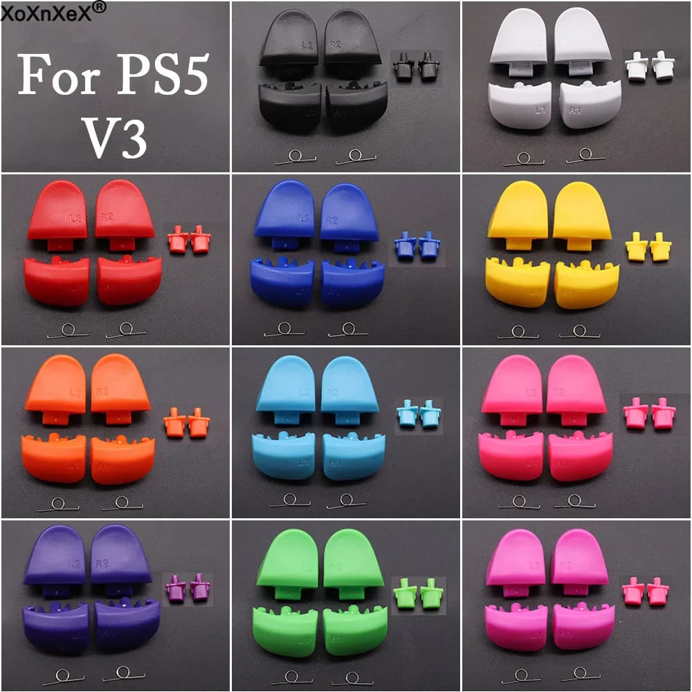 Per PS5 V3 V3.0 BDM-030 Controller L1 R1 L2 R2 Trigger Spalla Bottoni e Molle Set Sostituisci gli accessori