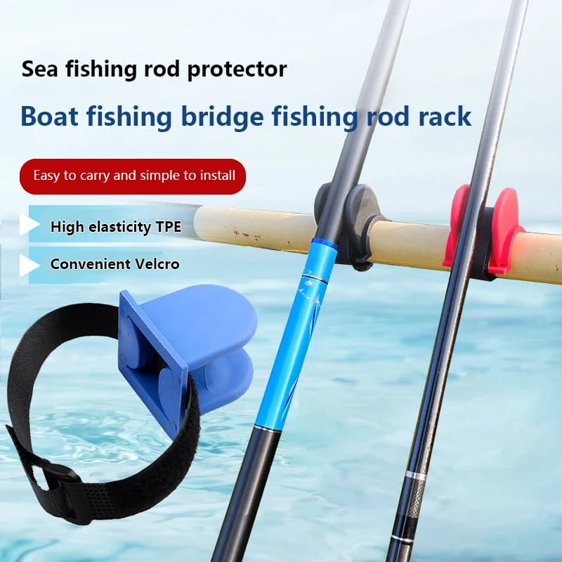 Supporto per canna da pesca a forma di U/A Porta canna da pesca portatile TPE Alimentatore da pesca Pod Stand Porta canna da pesca Accessori per attrezzi