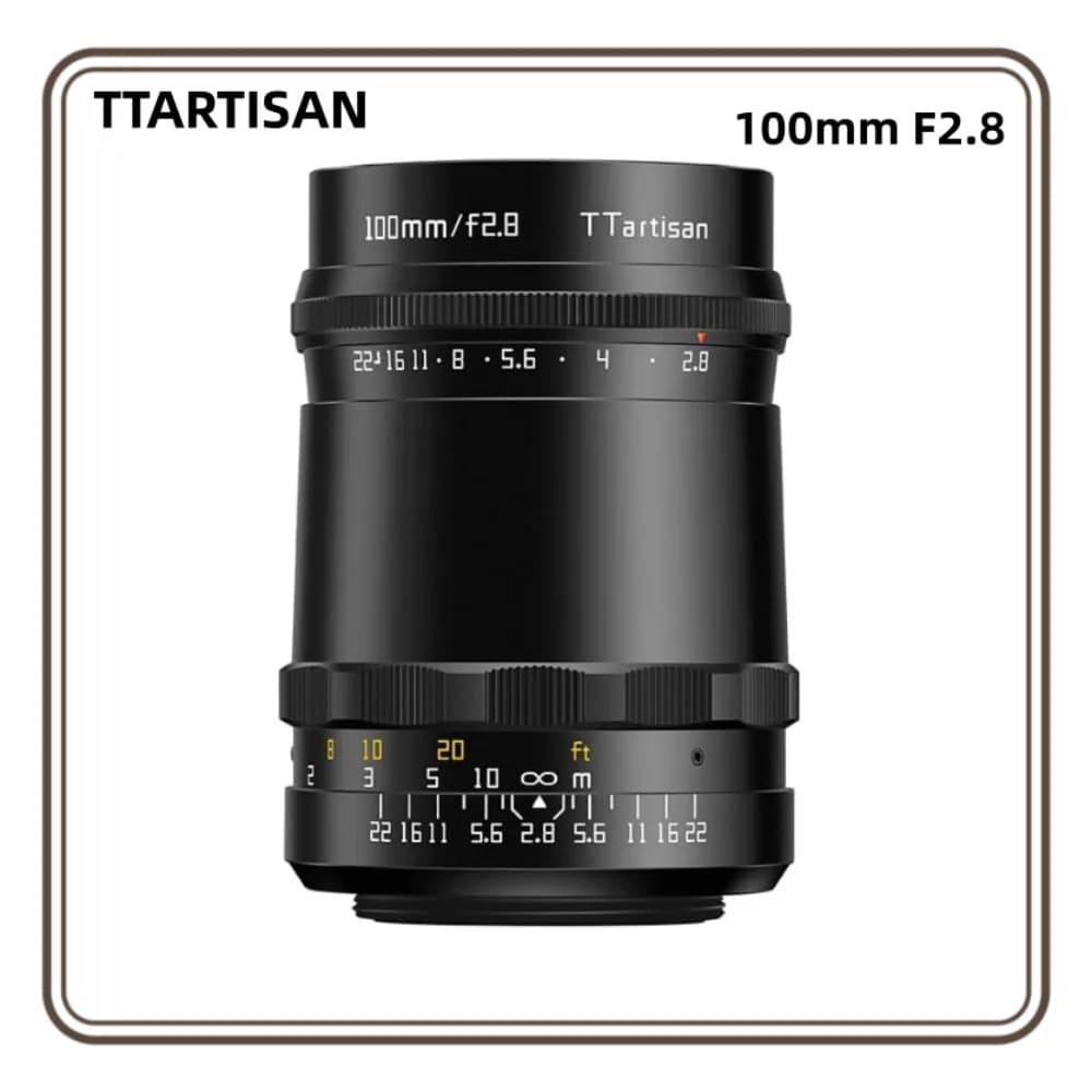 TTArtisan 100mm F2.8 MF Full Frame Bubble di sapone Bokeh Obiettivo della fotocamera per attacco M42 Adatta a Sony E Fujifilm XF Nikon Z Leica M