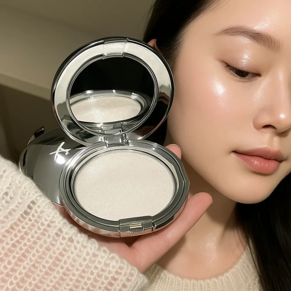 Glitter Shining Eyeshadow Palette Shiny Easy To Wear Monochrome High-gloss Paste Brighten Eye Makeup Highlighter Powder Cosmetic