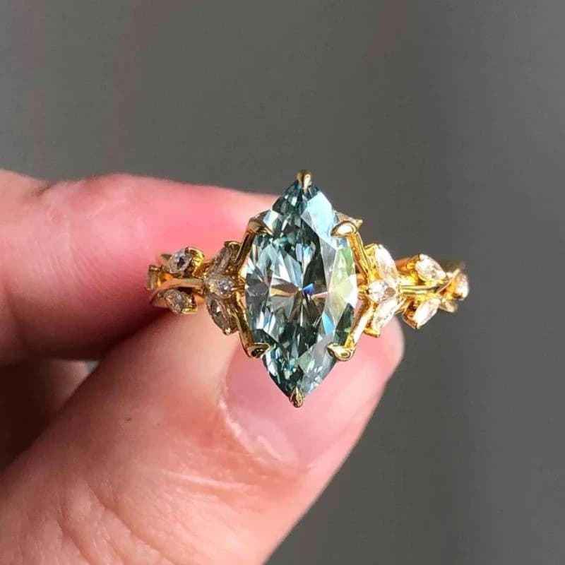 New Fashion Delicate Shining Inlaid Zirconia Ring for Women Engagement Jewelry Holiday Party Accessories Gift