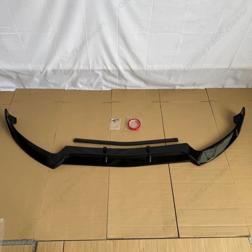 3 Pezzi Spoiler Anteriore per Paraurti, Diffusore per Mercedes Benz Classe C W205 C180 C200 C260 C300 2015-2018, Kit Carrozzeria Tuning