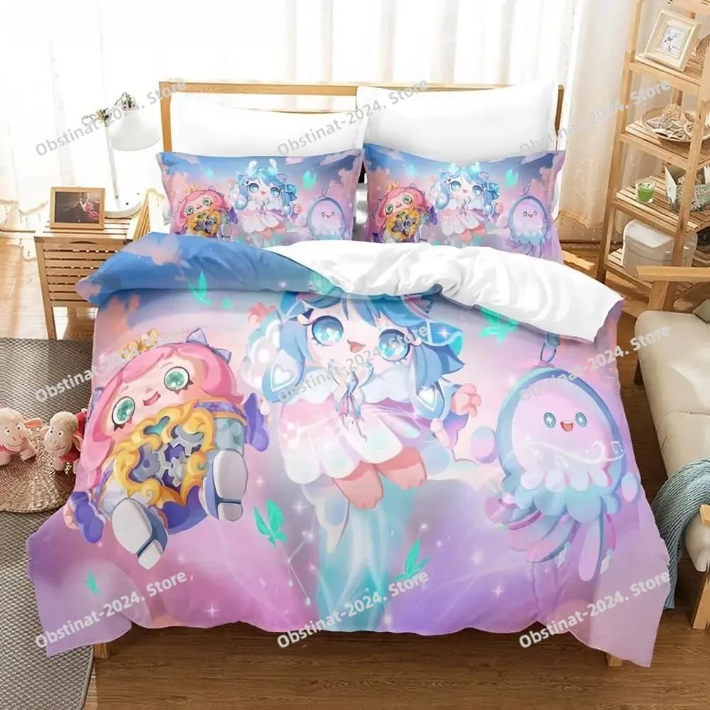 Tessili per la casa Eggy Party Set biancheria da letto Federe Singolo Doppio Completo Queen King Biancheria da letto per bambini Gioco stampato in 3D Copripiumino Eggy
