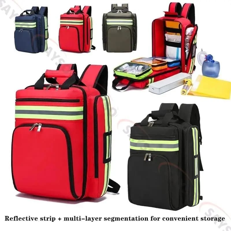 Disaster Relief Bag First Aid Kit Emergency Rescue Backpack Large Capacity Classified Storage Survival Kits Medical Organizer