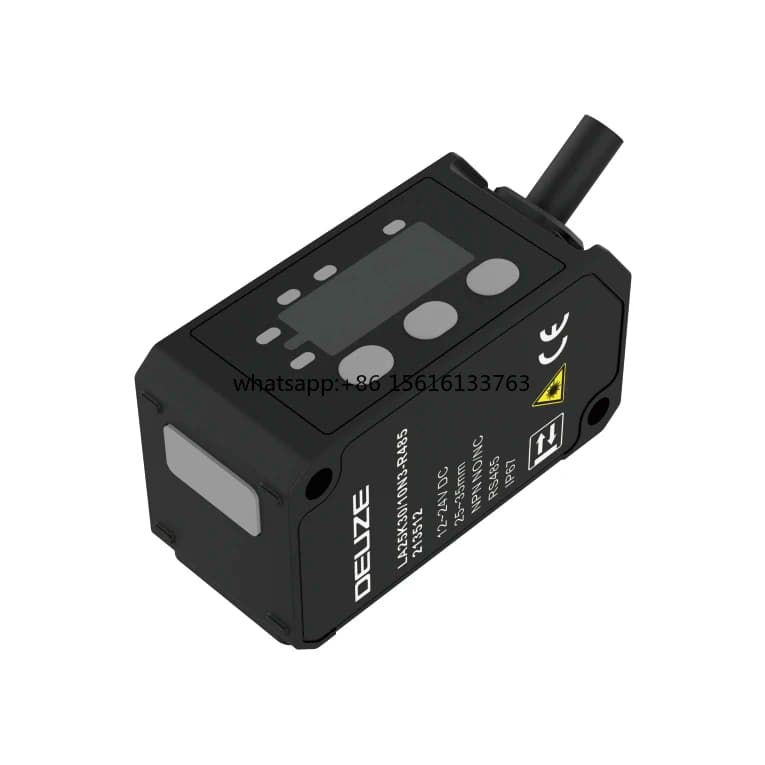 Sensore di Spostamento Laser LA25K100/70N3-R485, Portata di Rilevamento 65~135mm, Sensore di Misurazione Lineare ad Angolo di Riflessione Diffusa