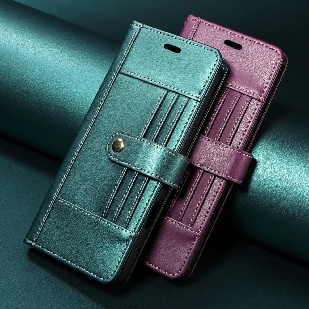 Custodia Flip a 6 carte RFID in pelle 360 Proteggi per Xiaomi Redmi Note 14 13 12 11 10 9 Pro Plus 5G Copertina del libro Nota 14s 12s 11s 10s 9s