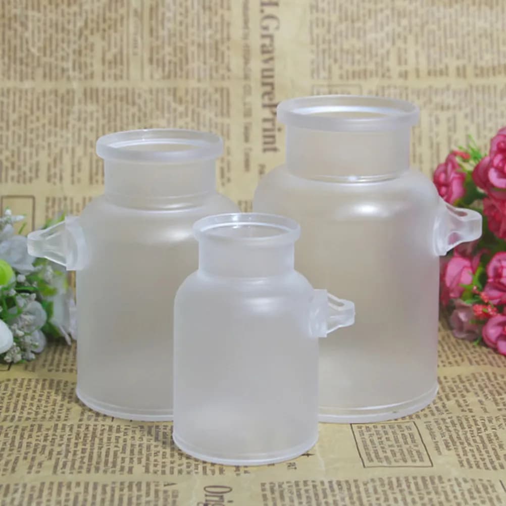 3Pcs Frosted ABS Plastic Bath Salt Bottle Storage Set for Spice Organization Salt Pepper Skincare DIY Subpackaging