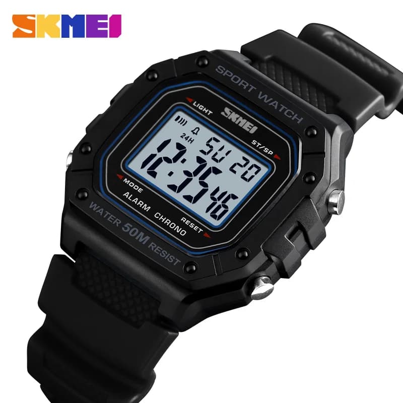 SKMEI 1496 montre homme orologio sportivo da esterno da uomo orologi digitali 5Bar sveglia impermeabile orologio digitale da uomo militare di moda
