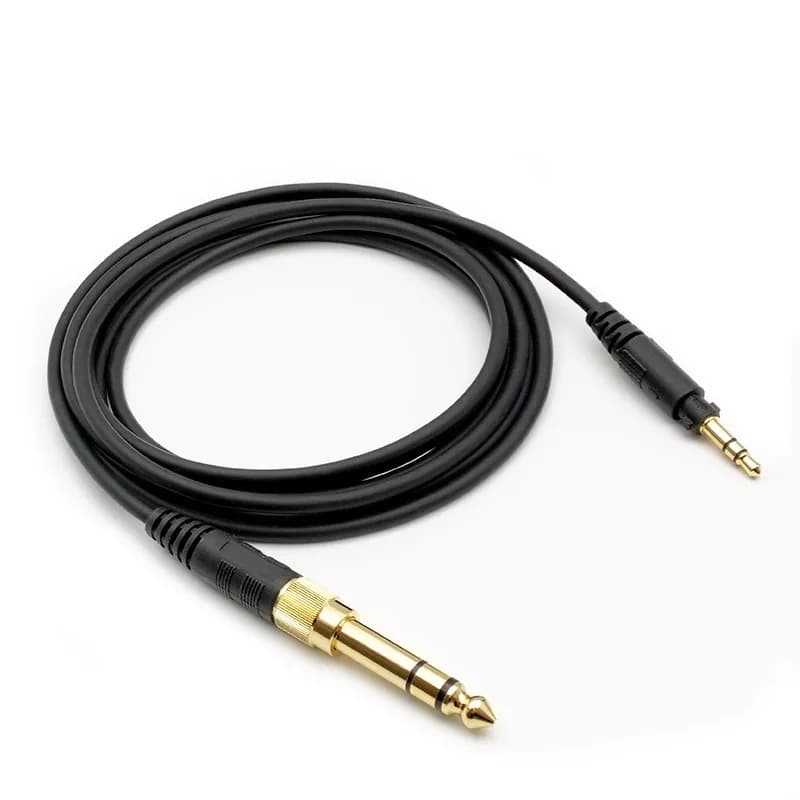 200 cm Gaming Headphone Striped Audio Cable for Technics EAH-DJ1200 6,3 mm 3.5 mm
