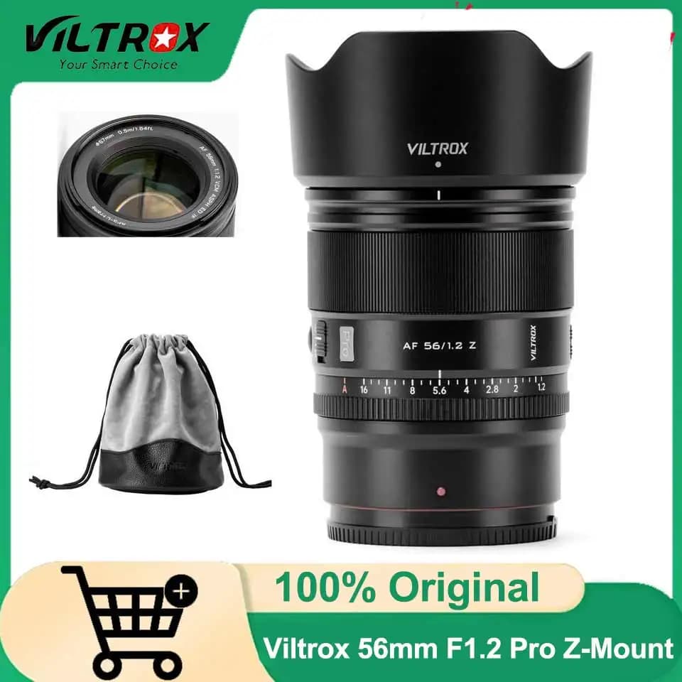 VILTROX 56mm F1.2 Pro Z-Mount APS-C for Nikon, Prime Goal with Great Opening and Autofocus for Nikon Z-Mount Z30 Z50II ZFC Z5