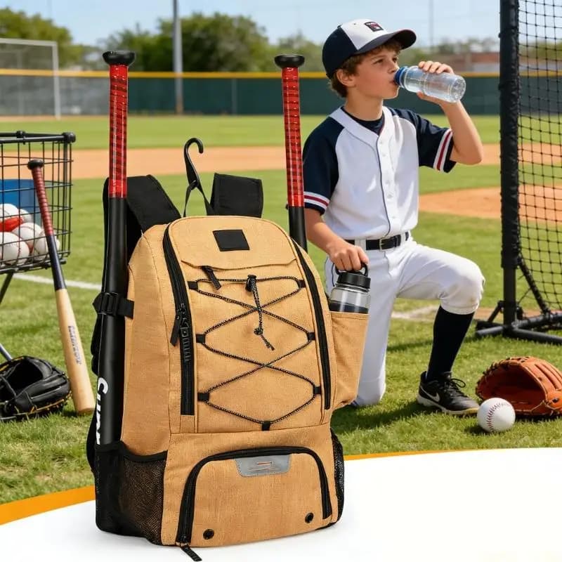 pratica borsa da allenamento per baseball U2JB offre tasche accesso rapido e possessori elastici