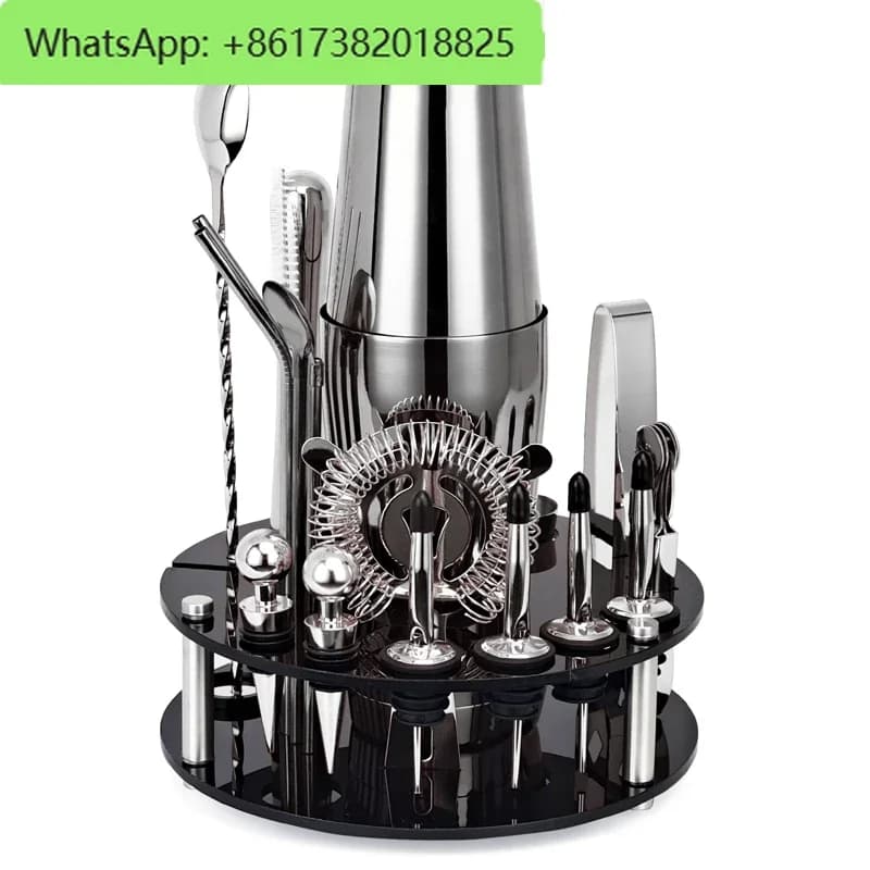 Set shaker boston in acciaio inossidabile shaker per cocktail ktv bar shaker ghiacciolo tritato set da 20 pezzi