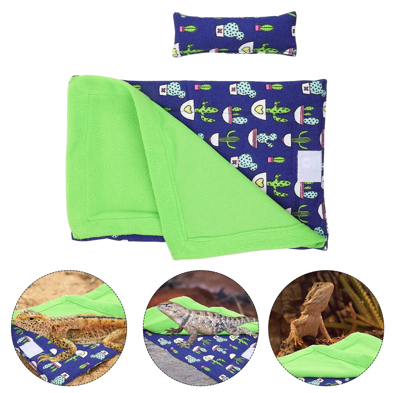 Sleeping bag in cotton canvas for dragon, lizard cot, breathable and durable coconut for small animals, terrarium decoration and reptile cot