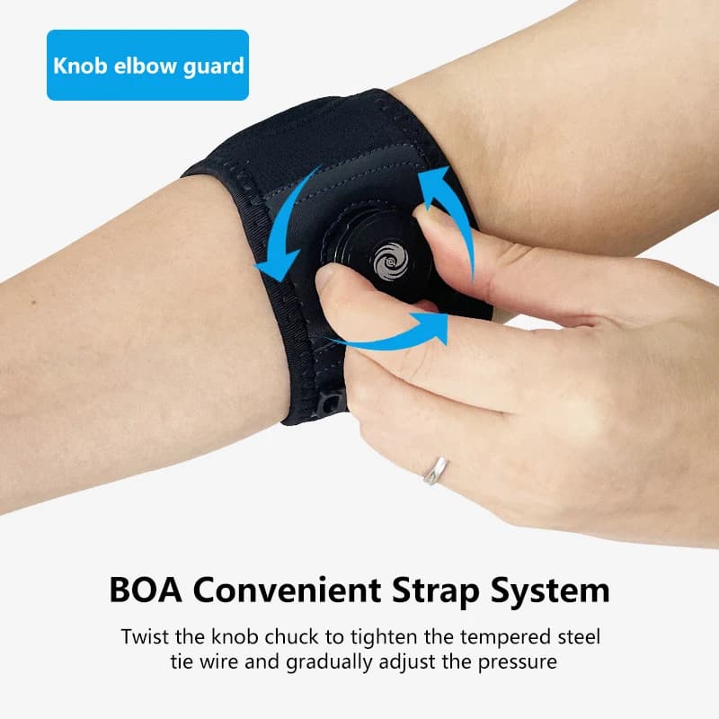 1 Pezzo Fascia di Supporto per Gomito da Tennis, Fascia per Tendiniti, Fascia per Gomito da Golfista, Fascia di Supporto per Braccio e Avambraccio, Supporto per Gomito da Golf
