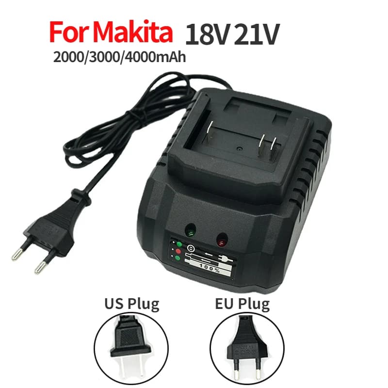 Caricabatteria di ricambio originale per Makita BL1430 BL1830 BL1850 18V 21V Caricabatteria al litio Spina UE/USA Versione Design compatto