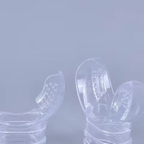 Accessories for swimming with transparent silicone diving hose for snorkeling