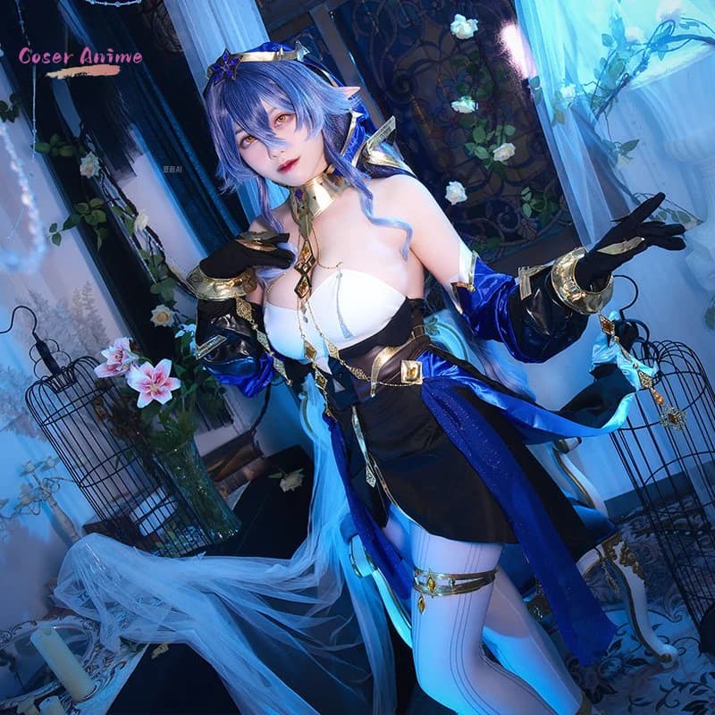 Layla Costume Cosplay Gioco Genshin Impact Uniforme Halloween Carnevale Festa Natale Gioco di ruolo Abbigliamento Abbigliamento