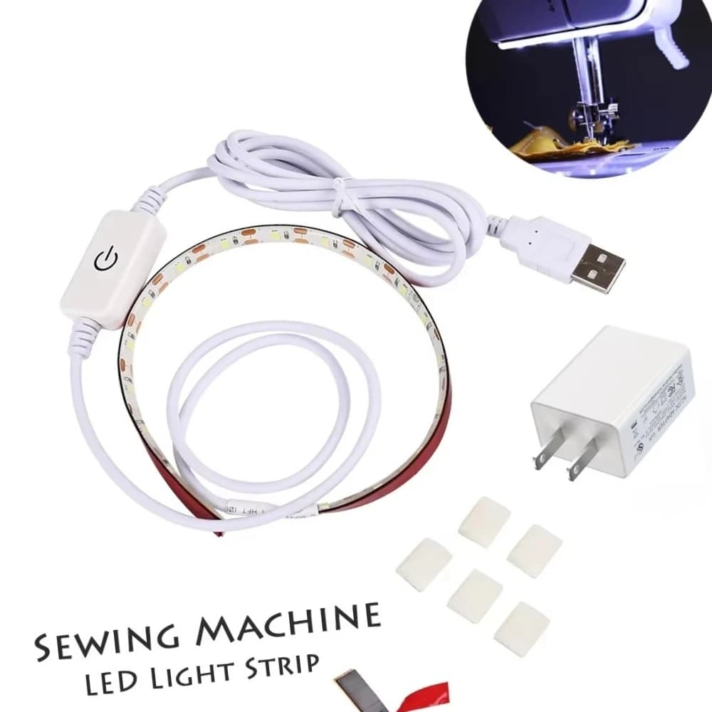LED Light Sewing Machine Strip Light Kit 11.8inch DC5V Flexible USB Sewing Light 30cm Industrial Machine Working LED Lights