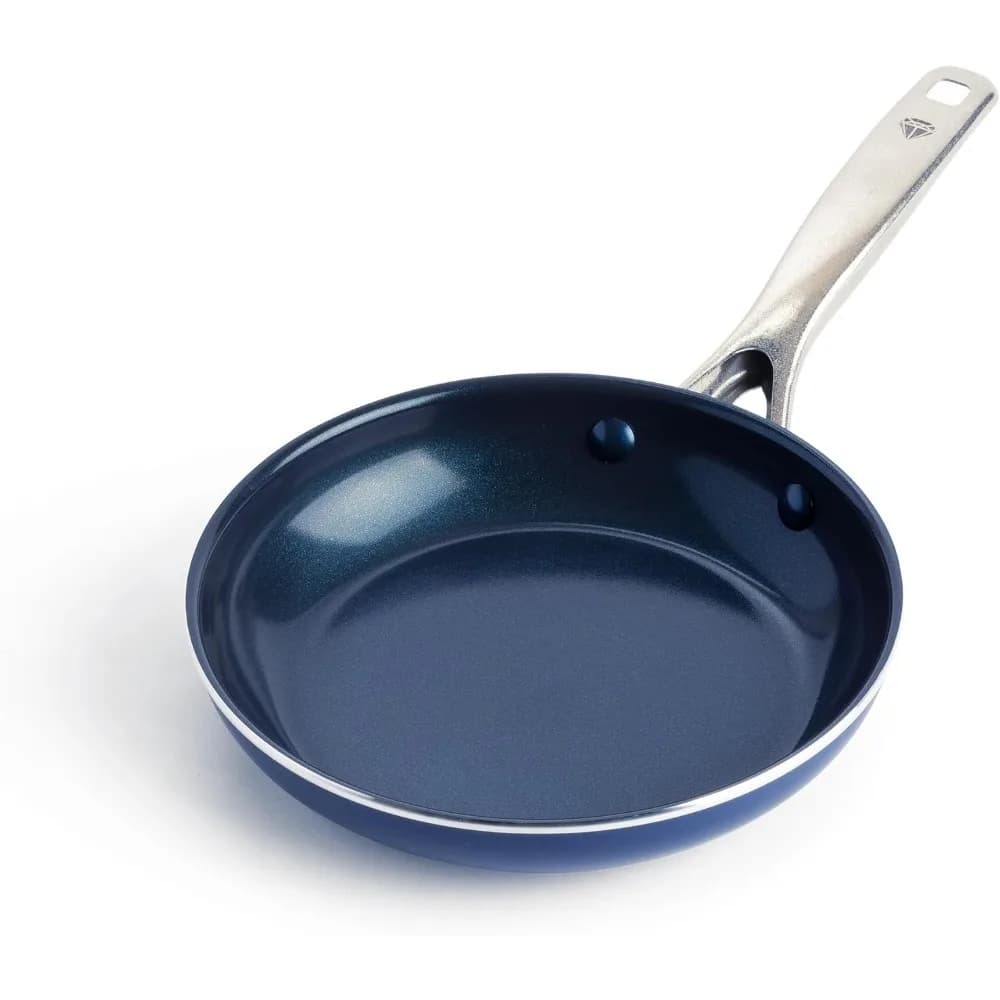 Blue Diamond 8", ceramic pot without PFAS and PTFE with diamond infusion, dishwasher safe and oven