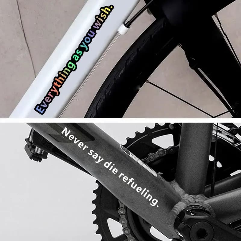 As You Wish Quote Motorcycle Sticker 2pcs Waterproof Vinyl Decal for Helmet Side Panel Electric Bike Car Decoration