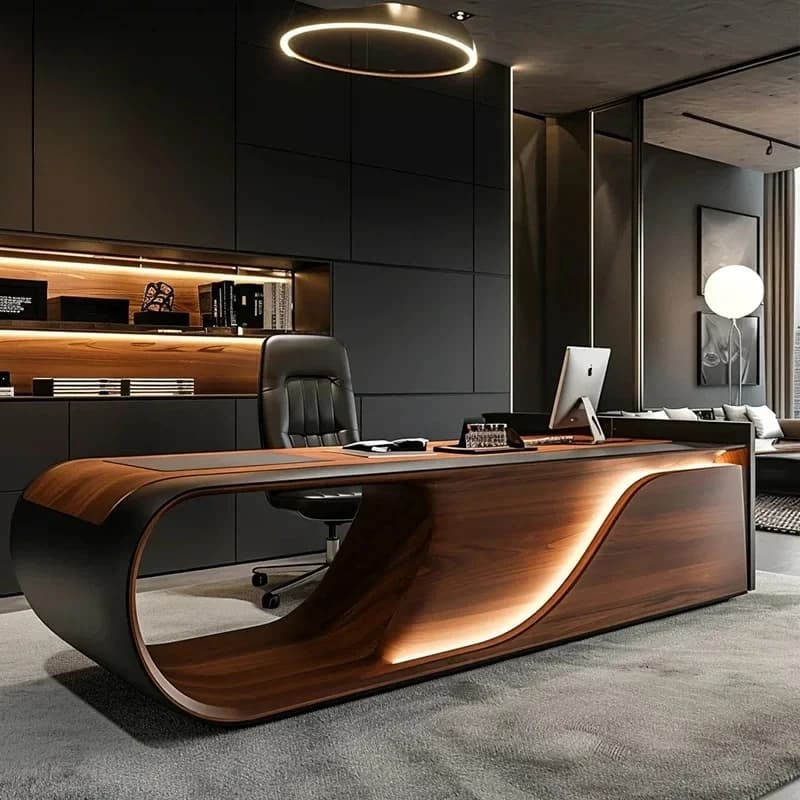 New Chinese-style High-end Executive Desk, High-end Luxury with Drawers, Customizable Size, Suitable for The President's Office