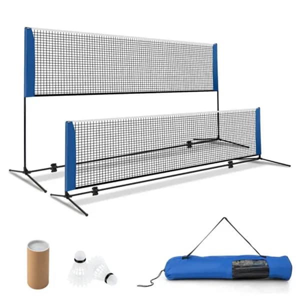 Multisport 14ft Network Set - Height Adjustable (33.5'-61'), for Badminton/Pickleball/Tennis