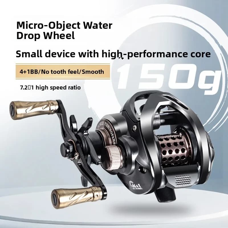 water drop reel with metal spool anti line breakage fishing reel deep sea fishing reel lure fishing reel raft fishing reel long