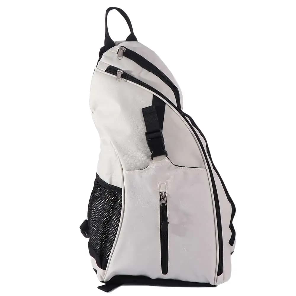 Large Capacity Tennis Racket Carrying Bag Waterproof Zipper Closure Racquet Shoulder Bag Adjustable Strap Multipurpose