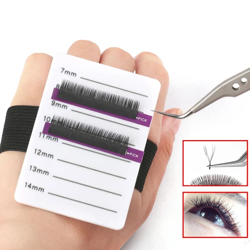 di1 support piece for acrylic eyelash extension with sticker, faux eyelash palette tool di