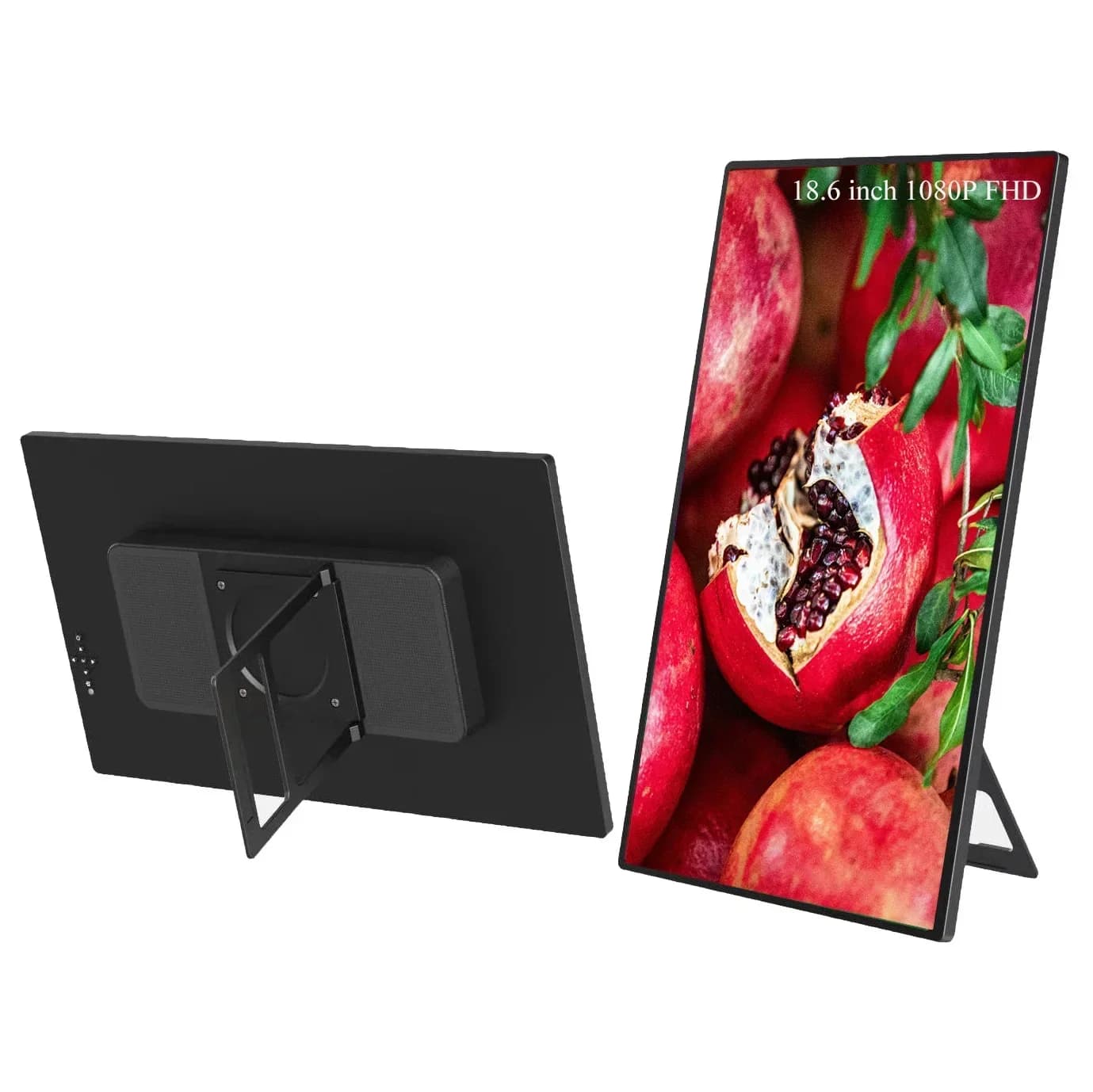 Monitor portatile da 18 pollici con altoparlanti e supporto, FHD USB C, 45% NTSC HDR, wireless, per gaming e viaggi