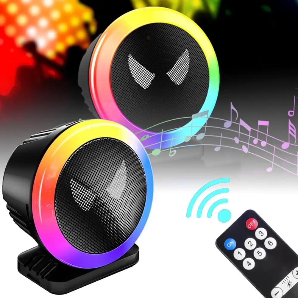 Auto Aromaterapia Atmosfera Luce RGB Controllo del suono Musica Ritmo Luci Interni auto Creativo Deodorante per ambienti per il settore automobilistico L8D4
