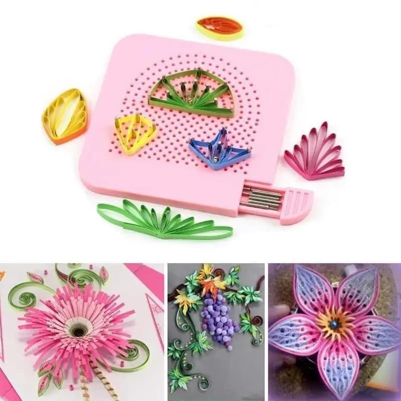 Guida per Piegatura Carta Artigianale, Strumento per Quilling Fai-da-Te, Attrezzo per Lavorazione Manuale della Carta