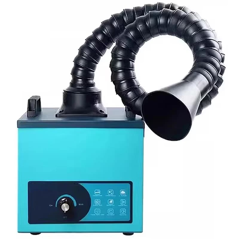 Estrattore di Fumi BK261/BK262 con Display LCD per Saldatura/Incisione Laser/Purificatore di Fumi per Saldatura Mobile