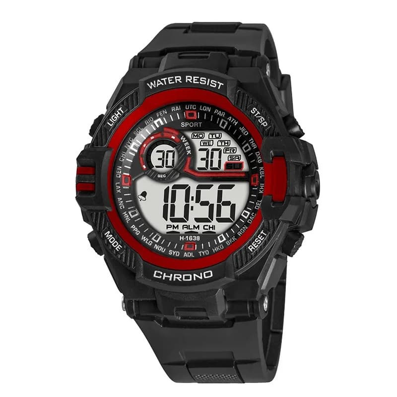 Waterproof Sports Watch Men's Luxury Electronic Watch LED Alarm Clock Military Digital Wrist Watch for Men Boys Student Teen