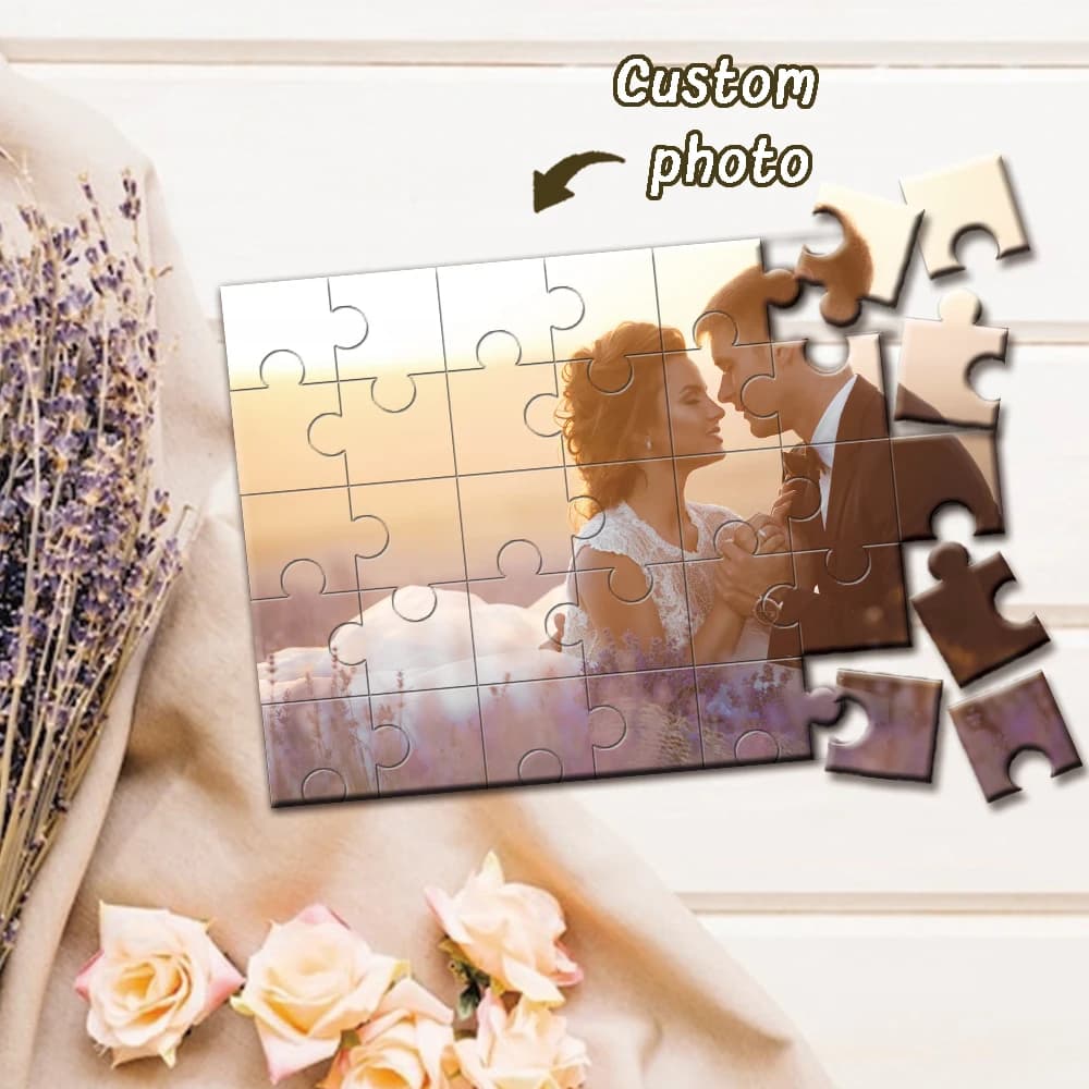 Personalized Customize wooden photo puzzle, DIY gift creativity, customized portrait puzzle, anniversary gift