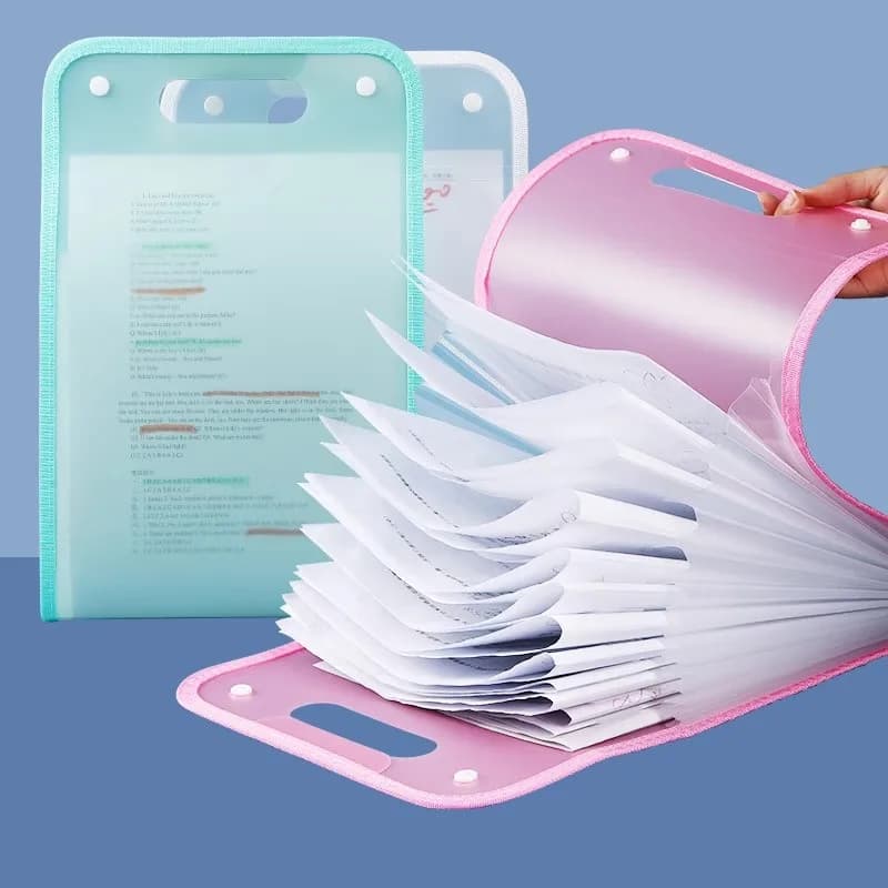 13 Layers A4 Expanding File Folder Handheld Organizer Large Capacity Document Paper Bill Storage Bag For Students Office