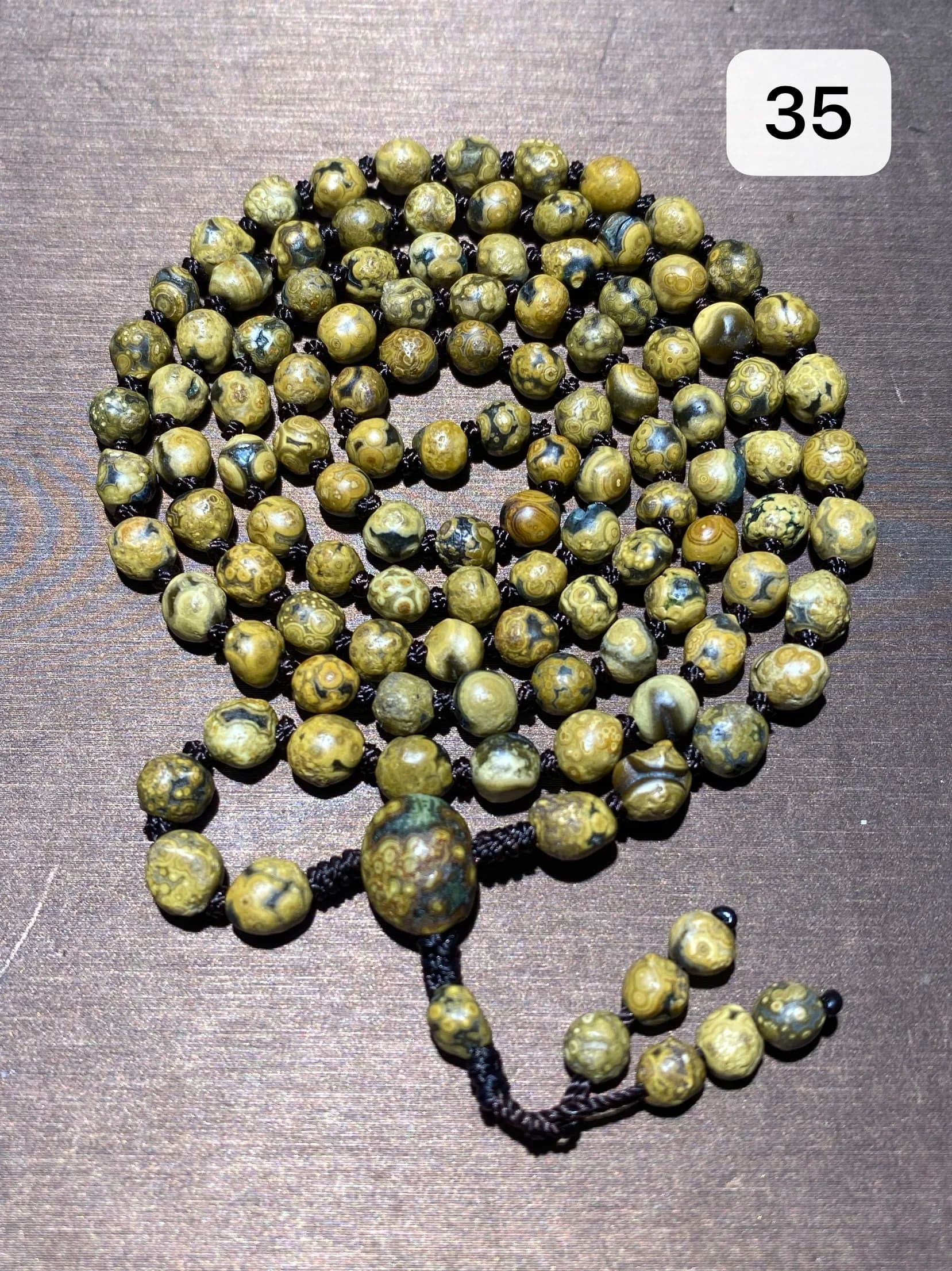 1pcs/lot Gobi Agate Zhuozi Mountain Eye Stone 108 Rough Stone Beads String Bracelet Rosary Necklace Accessories